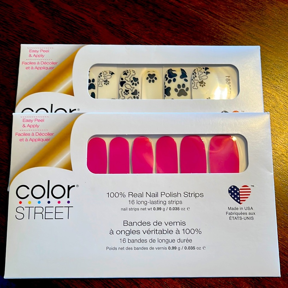 New in package- Set of 2 Color Street nail strips